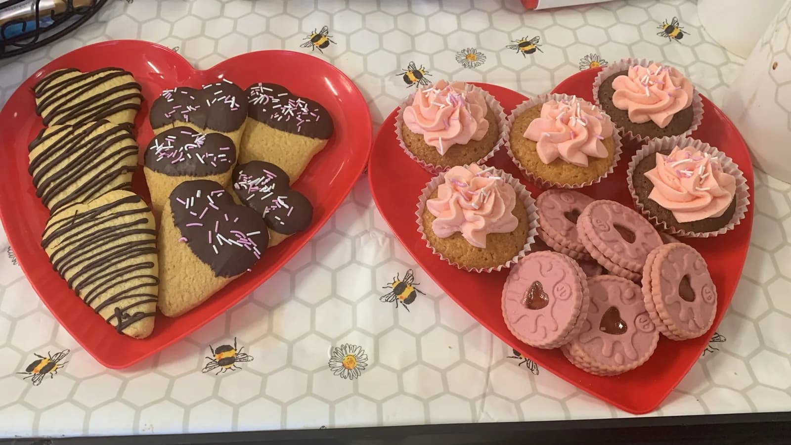 Valentine's Day cakes and treats prepared at Broadland House.