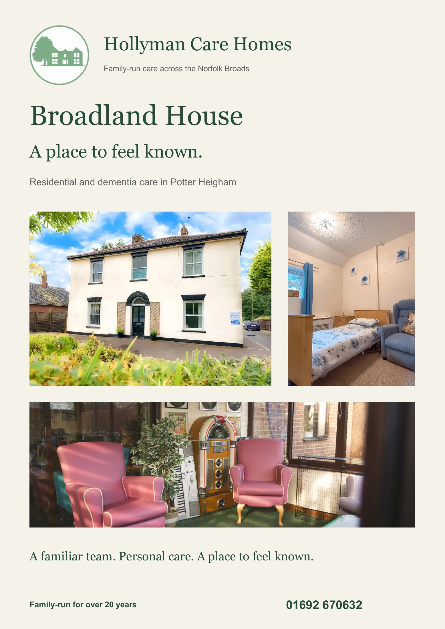 Broadland House brochure, page 1